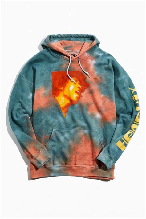 jimi hendrix tie dye hoodie